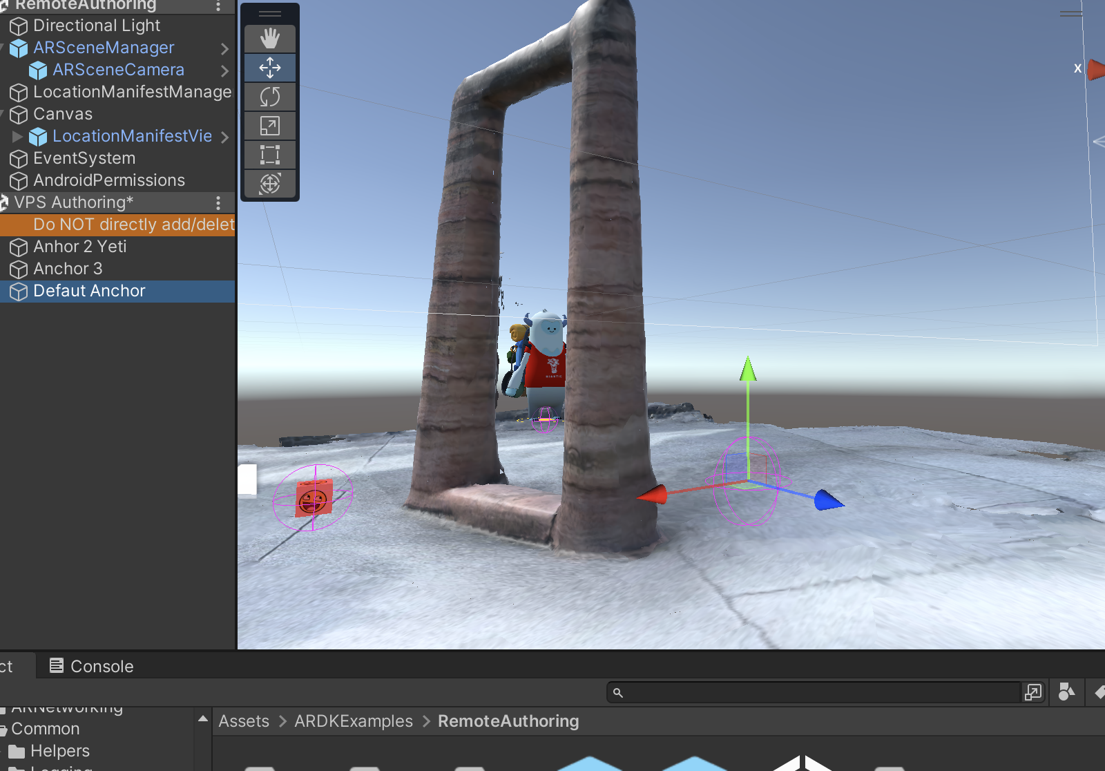 VPS Remote Authoring Assistant in Unity