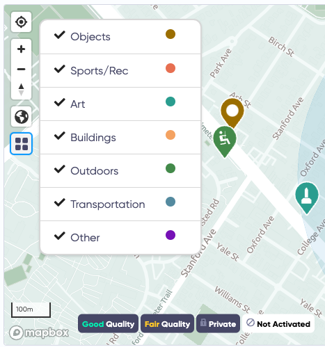 Geospatial Browser Categories